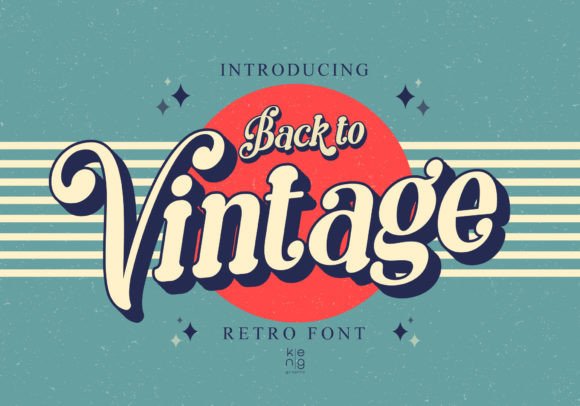 Back to Vintage: A Retro Font with Rounded Charm