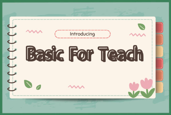 Basic for Teach: A Versatile Handwritten Font for Every Project