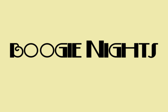 Boogie Nights: A Bold Font for Creative Expression