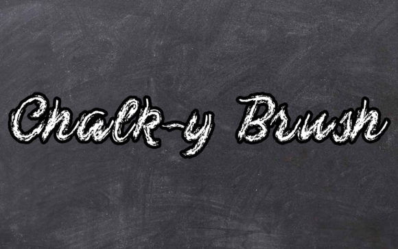 Chalk-y Brush: A Creative Decorative Font