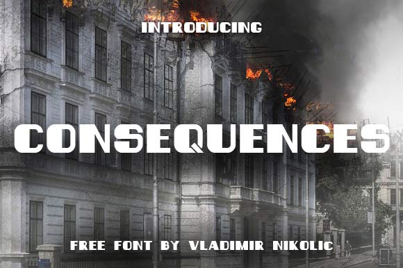 Consequences: A Bold, Free Display Font for Impactful Design