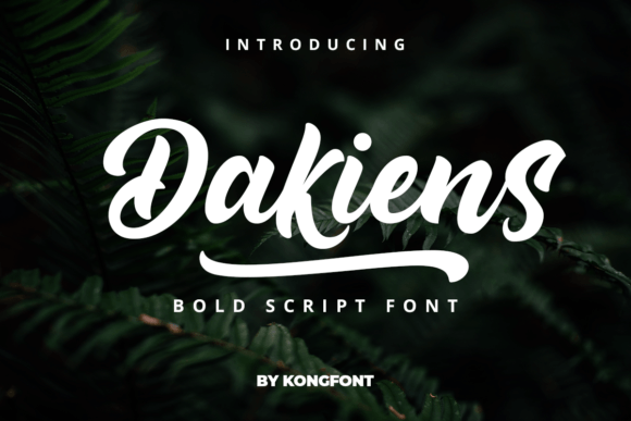 Dakiens: Bold Handwritten Charm for Headlines That Command Attention