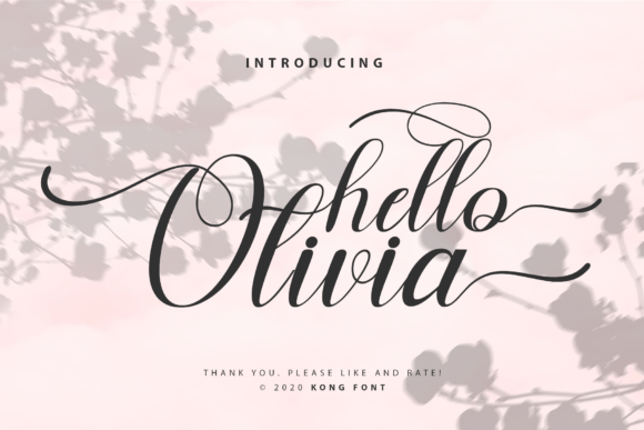 Hello Olivia: A Playful Script Font for Creators