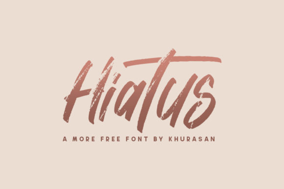 Hiatus: A Modern Brushed Handwritten Font for Creative Expression