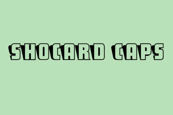 ShoCard Caps: A Retro-Style Display Font with a 3D-Like Vibe