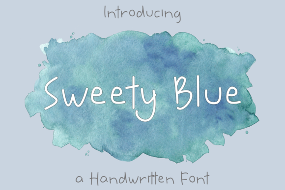 Sweety Blue: A Handwritten Font with a Personal Touch