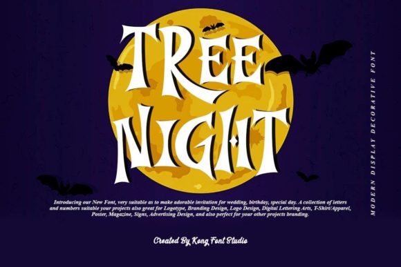 Tree Night: A Playful Serif Font for Makers