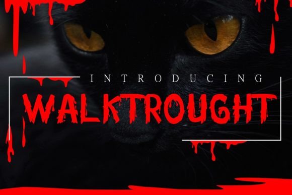 Walktrought: A Spooky, Modern Decorative Font
